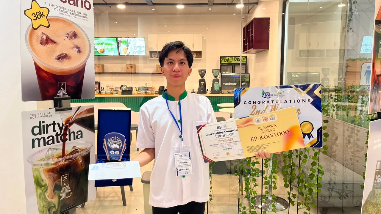 Femaz, Student of Sekolah Tinggi Pariwisata Bogor Secures Podium in Bed Making and Towel Art Competition, Bed Making Competition 2026